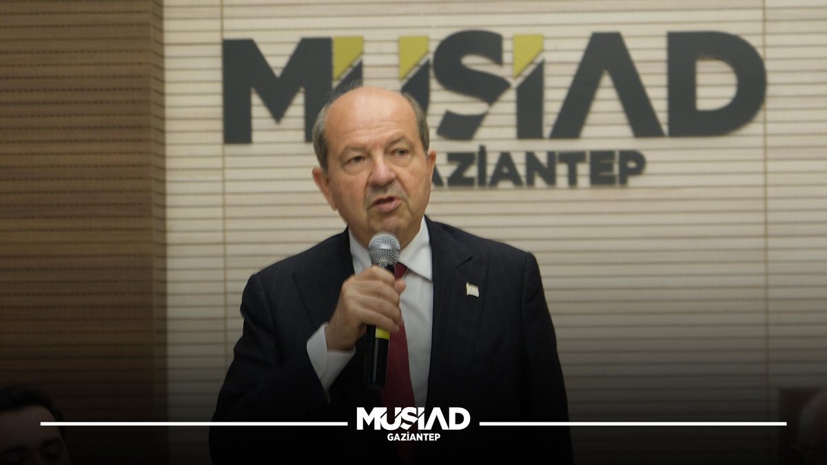 MUSIADGaziantep's tweet photo. MÜSİAD Gaziantep Şubesi olarak, Kuzey Kıbrıs Türk Cumhuriyeti 5. Cumhurbaşkanı Sayın Ersin Tatar’ı şube binamızda ağırlamaktan büyük memnuniyet duyduk.

Gerçekleştirdiğimiz “KKTC Yatırım ve Ticaret Fırsatları İstişare Toplantısı” kapsamında; Kuzey Kıbrıs Türk Cumhuriyeti’nin yatırım potansiyeli, ticaret hacminin geliştirilmesi ve iş dünyası arasındaki iş birliği imkânları üzerine verimli istişarelerde bulunduk.

Nazik ziyaretleri ve kıymetli değerlendirmeleri dolayısıyla Sayın Ersin Tatar’a teşekkür ediyor, toplantımızın ülkemiz, Kuzey Kıbrıs Türk Cumhuriyeti ve iş dünyamız adına hayırlara vesile olmasını temenni ediyoruz.

@BurhanOzdemirTR
@MUSIAD
@OzdurduFurkan 
@ErsinrTatar