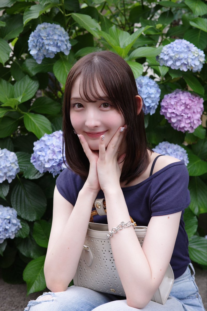 Xだけ載せ忘れていた… 紫陽花💠1番大好きな花かもしれない♡