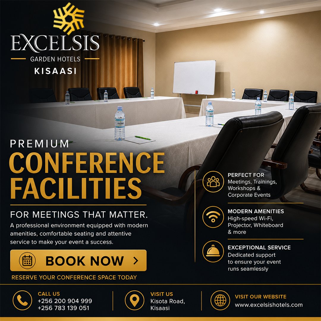 excelsisuganda's tweet photo. For your conferences and executive mmetins come to Excelsis Garden Hotel Kisaasi
#kisaasi #excelsisgadenhotel #conference https://t.co/zEzwXMPcgY