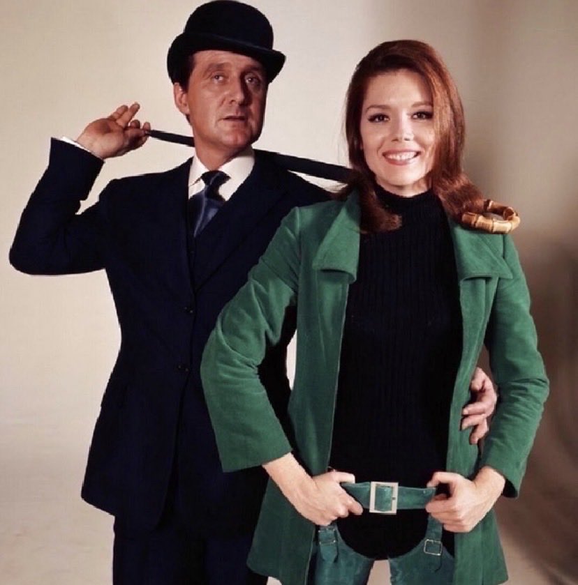 FXMC1957's tweet photo. 25 June 2015. Patrick Macnee died (aged 93). He was best known for his role as the independent stylish secret agent John Steed in the popular ITV series The Avengers. His best loved partner in the series was Emma Peel played by Diana Rigg. https://t.co/s2N5CjymVw
