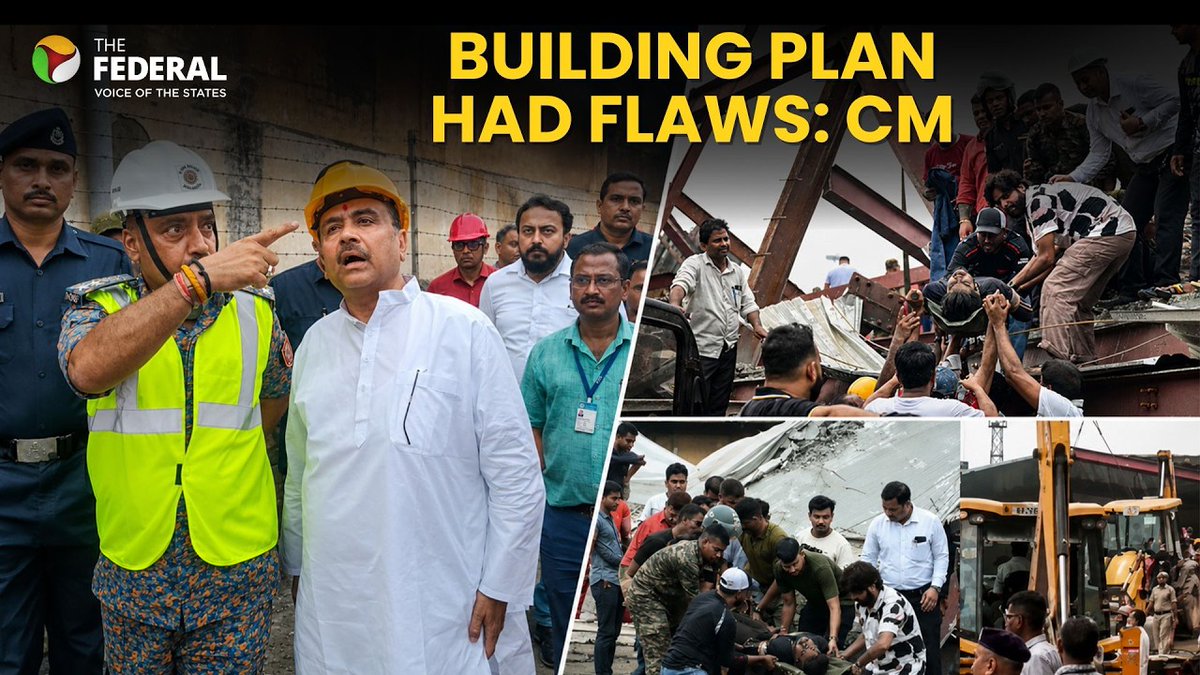 TheFederal_News's tweet photo. Kolkata warehouse collapse: Flawed plan, shaking beam, no evacuation

WATCH | https://t.co/X4PipPe8iq

For more such videos, subscribe: https://t.co/looqfhR07r

#Kolkata #WarehouseCollapse #BuildingSafety #StructuralFailure #WestBengal #ConstructionSafety #UrbanDevelopment #DisasterResponse #PublicSafety