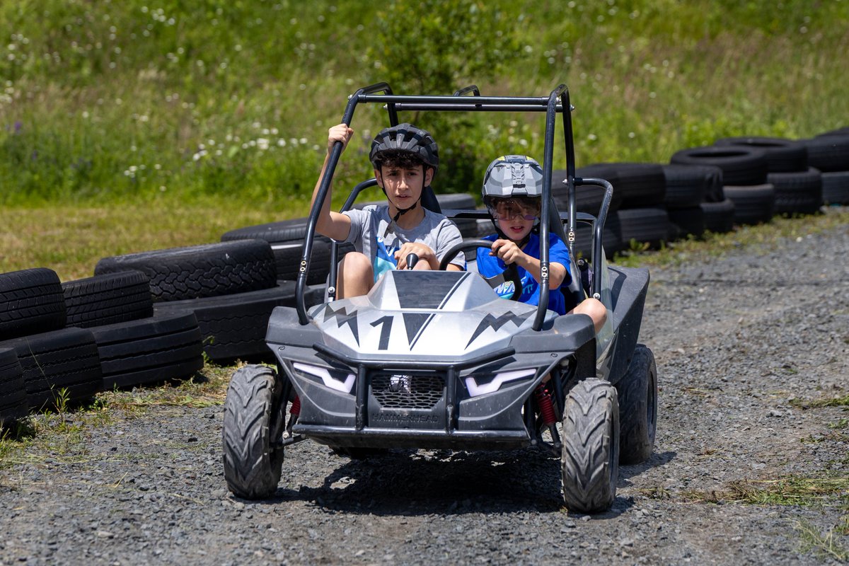 Kars4kids's tweet photo. The boys could be forgiven for thinking they'd woken up in a dream — go-karts, zipline over the lake, pickleball, bubble balls, you name it. All at their home away from home, just two days in.

Bet they can't wait for day three.

#TheZone #Kars4Kids https://t.co/GrY84aBUhO
