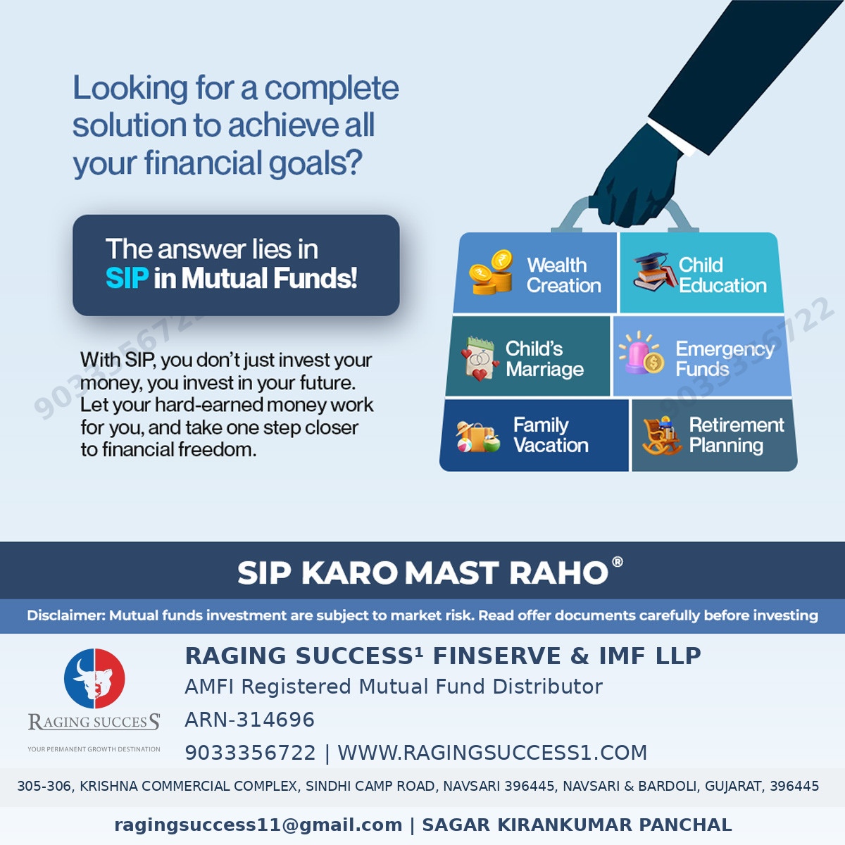 ragingsuccess1's tweet photo. Why chase goals separately when one SIP can support them all?
#SIPInvestment #GoalBasedInvesting #MutualFunds #WealthBuilding #FuturePlanning #SmartInvesting #FinancialSuccess https://t.co/UvrRsVUNkE