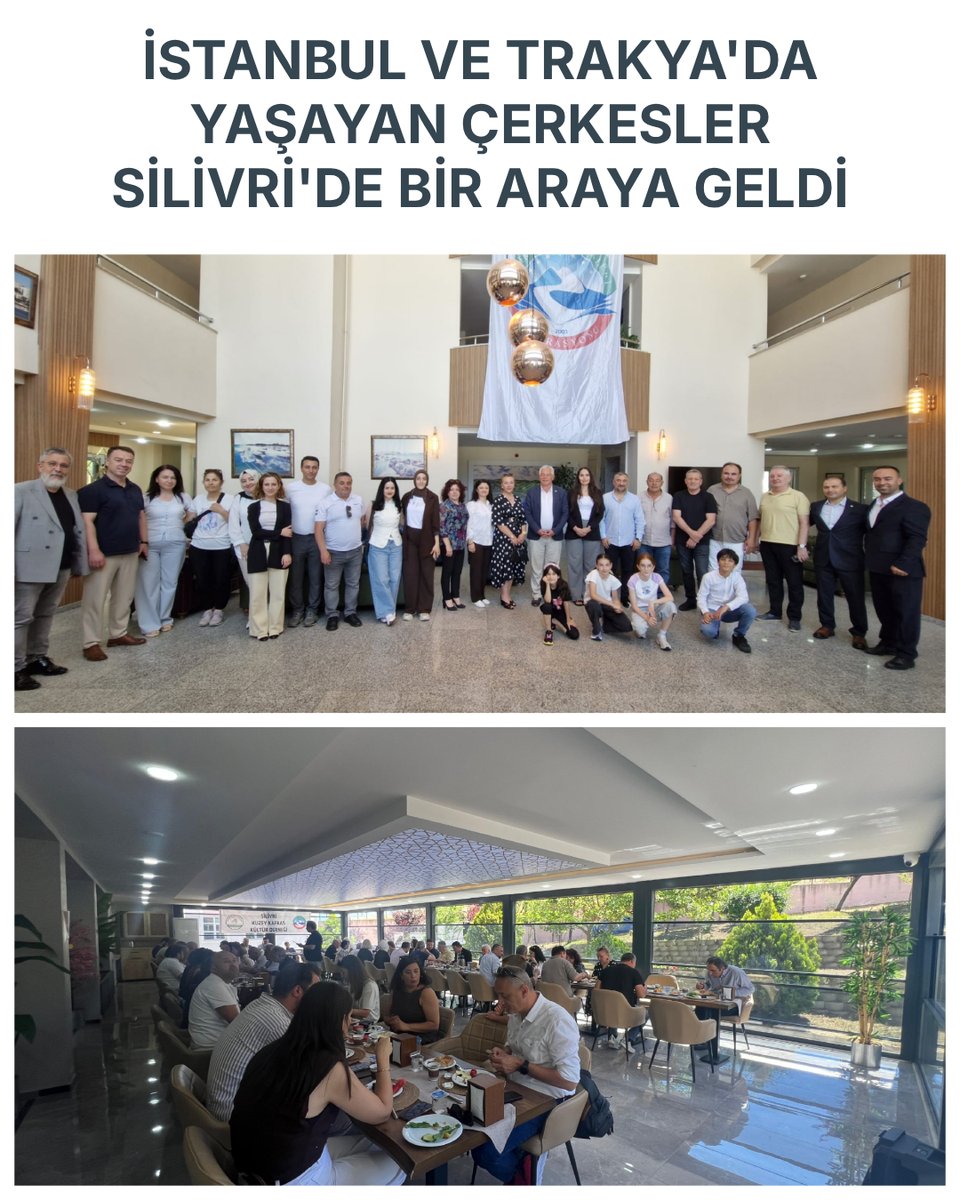 KAFFED's tweet photo. İSTANBUL VE TRAKYA'DA YAŞAYAN ÇERKESLER SİLİVRİ'DE BİR ARAYA GELDİ

Silivri Kuzey Kafkas Kültür Derneği'nin ev sahipliğinde, 21 Haziran 2026 tarihinde Silivri Selimpaşa Otelcilik ve Turizm Meslek Lisesi Uygulama Oteli'nde düzenlenen kahvaltı programında İstanbul ve Tekirdağ'da yaşayan Çerkesler bir araya geldi.

Yoğun katılımla gerçekleşen programa; Kafkas Dernekleri Federasyonu (KAFFED) Başkanı Ünal Ulucay, Teşkilatlanmadan Sorumlu Genel Başkan Yardımcısı Canel Zağlı, Silivri Kaymakamı Tolga Toğan, KAFFED Yönetim Kurulu Üyesi R.Onur Arığ,Programı organize eden Silivri Kuzey Kafkas Kültür Derneği adına Başkan Yardımcısı Can Dağaşan, Uzunyayla Kuzey Kafkas Kültür ve Yardımlaşma Derneği Başkanı Tuncay Gergef,Kafkas Çerkes Derneği Başkanı Oğuz Özkan, Çerkes Kültür Evi Derneği yöneticileri, Çorlu KKÇKYD Başkanı Seyhan Yıldırım, Çerkezköy KKKDD Başkanı Emrullah Ataçay, Büyükçekmece Kuzey Kafkas Kültür Derneği yöneticileri, Kızılay Yatırım AŞ CEO'su Erdal Dursun,Silivri Kent Konseyi Başkanı Nursel Erel ile birlikte bölgede görev yapan bürokratlar, iş insanları, sivil toplum temsilcileri ve anavatandan misafirler katılım sağladı. Ayrıca çeşitli derneklerin yöneticileri ve üyeleri de programa iştirak ederek katkı sundular.

Program kapsamında, yaklaşık beş yıldır Silivri Kaymakamlığı görevini başarıyla yürüten Sayın Tolga Toğan için bir veda bölümü de gerçekleştirildi. Katılımcılar tarafından, görev süresi boyunca Silivri'ye sunduğu hizmetler ve kurduğu yapıcı ilişkiler dolayısıyla kendisine teşekkür edilerek yeni görevinde başarı dilekleri iletildi.

Katılım sağlayan tüm misafirlerimize teşekkür ediyor, Sayın Kaymakam Tolga Toğan'a yeni görevinde başarılar diliyoruz.
