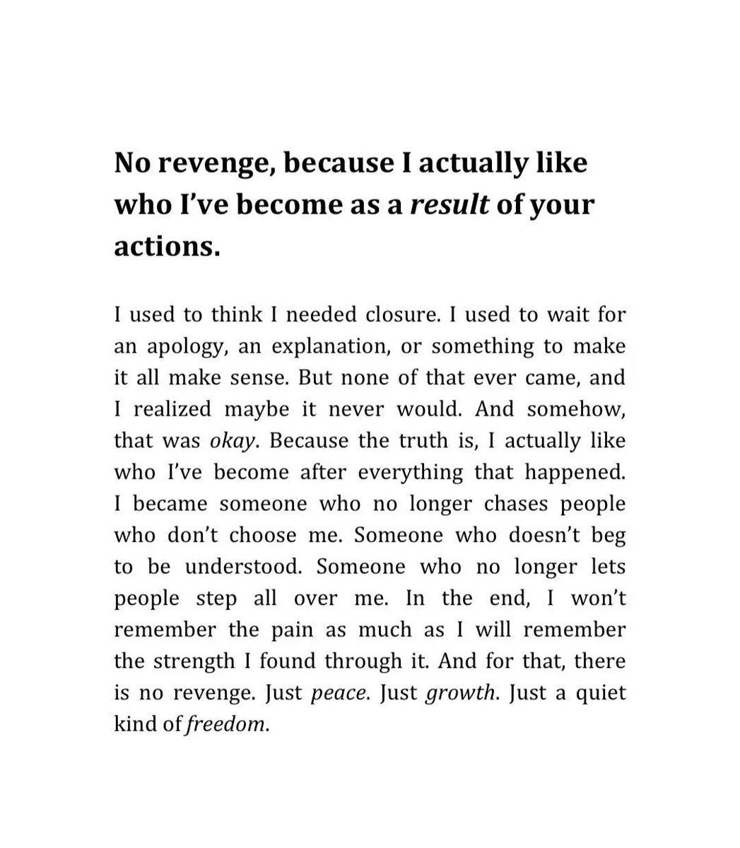 Liminal1988's tweet photo. I actually like who l've become as a result of your actions. https://t.co/FXgEhVkmQm