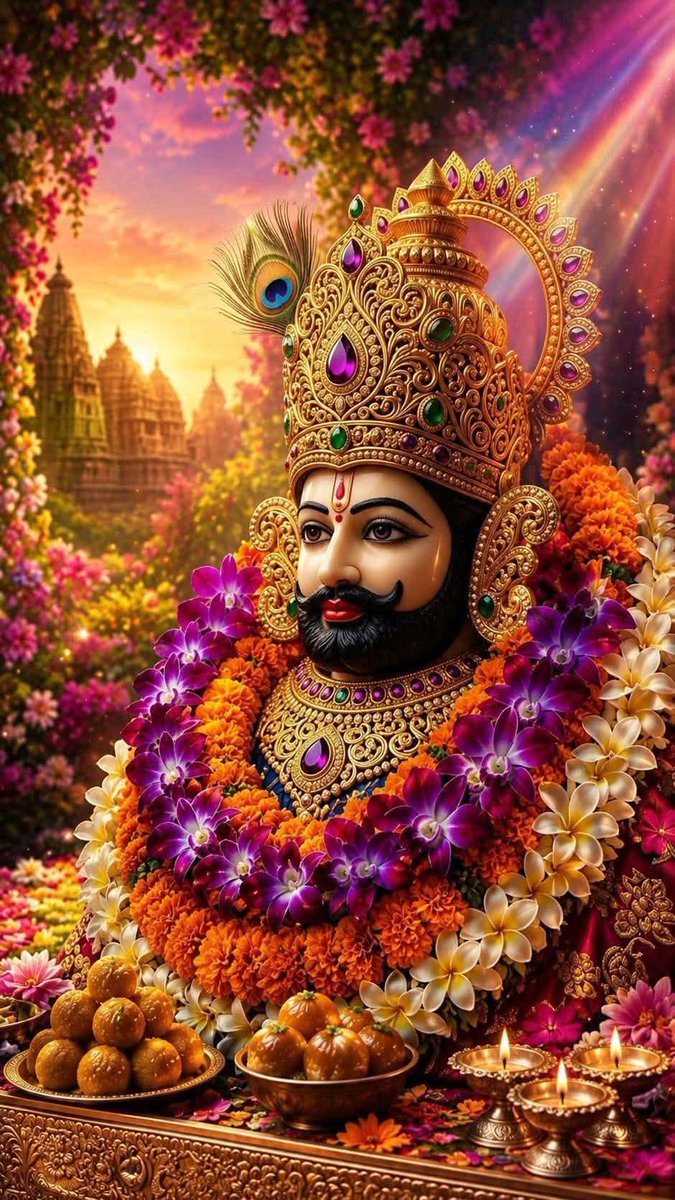 KhatuDhamm's tweet photo. 💖🌹हारे का सहारा खाटू श्याम हमारा🌹💖 https://t.co/OPCv4vCf79