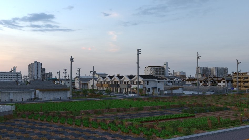 misosiu_Global's tweet photo. Where the city meets the fields #味噌汁市  #Minecraft #Minecraftbuilds https://t.co/EpZamhwspK