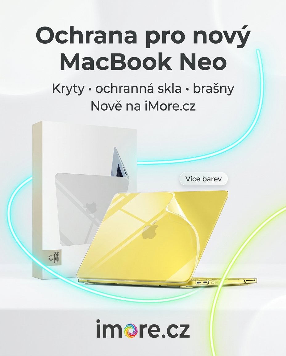 imore_cz's tweet photo. Nový MacBook Neo? Chraňte ho od prvního dne. 💻

Na https://t.co/mudYVsm1ig přibyly přesné kryty, ochranná skla i praktické brašny. Tech-Protect Softshell pro MacBook Neo 13" A3404 je navíc dostupný v několika barvách.

👇
https://t.co/yMOhLAgCIV https://t.co/5VdwIED2nE