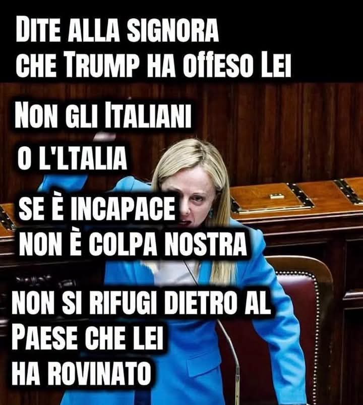 Mariaro84538838's tweet photo. #NonInMioNome
#MaiConMeloni https://t.co/YwDRcc1Ynl