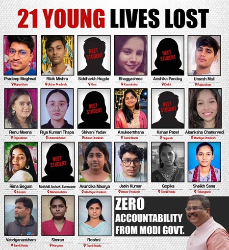 mediacrooks's tweet photo. 21 suicides over NEET? Its hard to believe yutes can be so stupid over an exam.. Anyway, those who are mentally weak should take inspiration from Siya Goyal.. she succeeded on her 3rd attempt to kill Ketan.. Why should anyone despair over an exam?... https://t.co/B3jJllWP6o