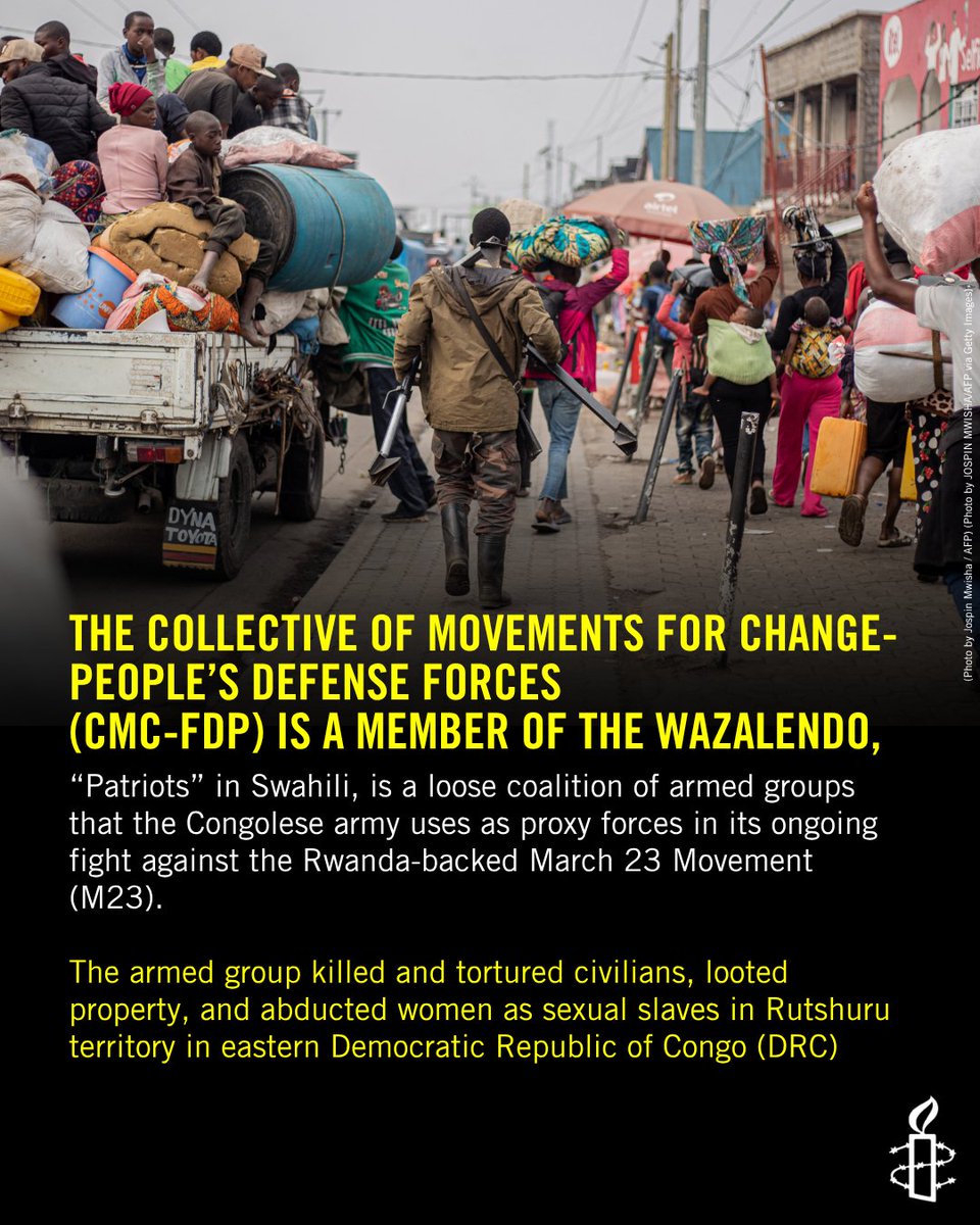 AmnestyEARO's tweet photo. CMC-FDP maintains remote bases in Bukombo &amp; targets civilians, often at night, or in areas with few M23 fighters. After clashes with M23, CMC-FDP fighters have taken revenge on family members with perceived links to M23. 
https://t.co/fGl8oFfxWg https://t.co/ELNvfBJUIM