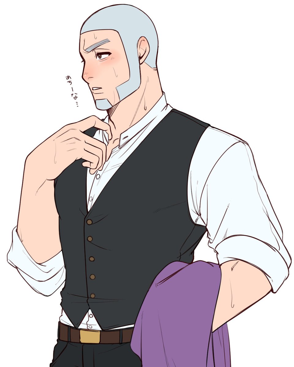 Y_028kn's tweet photo. srisベスト着てるの良いよねという絵です
癖でガタイよくしすぎた……………… https://t.co/IiO6b2yLZ6