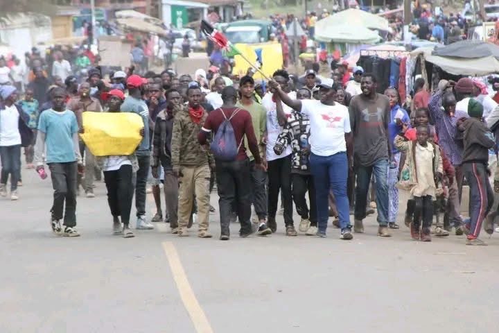 Kibet_bull's tweet photo. On this day, Richard Otieno was the first to lead a peaceful protest against the Finance Bill in 2024.

Kimani Kuriahh , MP of Molo, accused him of stealing chicken from his home. Instead of using the law, he sent goons to end his life.

He was an activist and an aspiring politician.

RIP