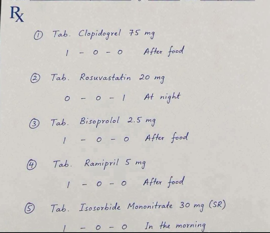 MoarSahitoPTI's tweet photo. Which cardiovascular condition is this prescription most likely intended to manage.? 🤔 https://t.co/vhzBfxeQJc