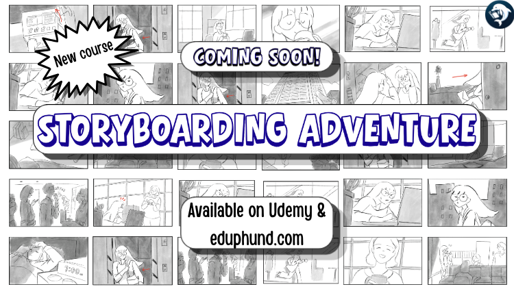 Eduphund's tweet photo. Coming soon! Our new course: Storyboarding Adventure will be available on Udemy and  https://t.co/F61SrpAuRI Stay tuned! https://t.co/QO8CH8Mh8F