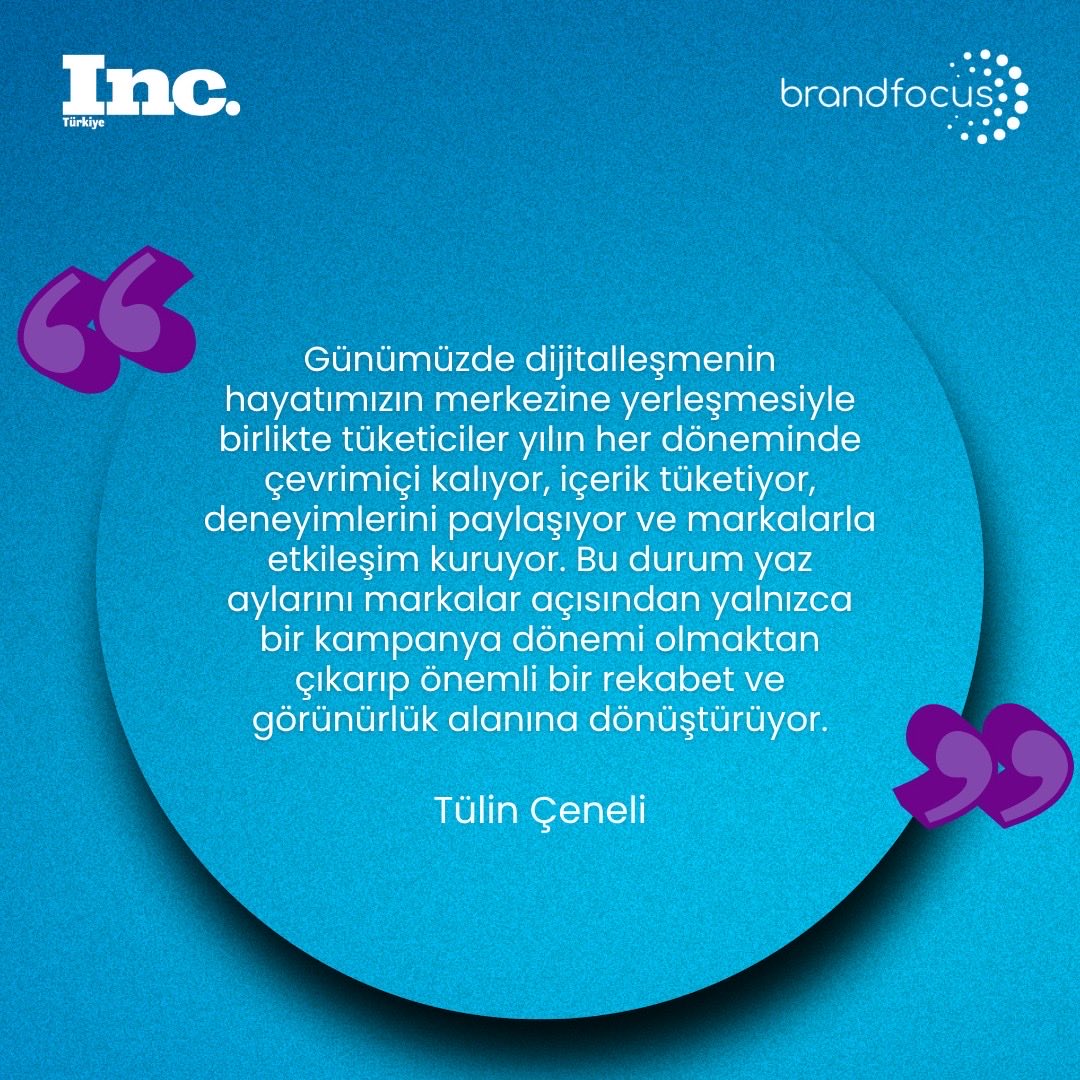 Brandfocus_TR's tweet photo. Ajans Başkanımız Tülin Çeneli’nin Inc. Türkiye için kaleme aldığı “İletişimde Sezon Arası Olur mu?” başlıklı yeni yazısı yayında! 🚀

Pazarlama ve iletişim dünyasındaki en güncel konulara dair yazılarımıza her ay @IncTurkiye ’den erişebilirsiniz. https://t.co/RHJw1b0y6O