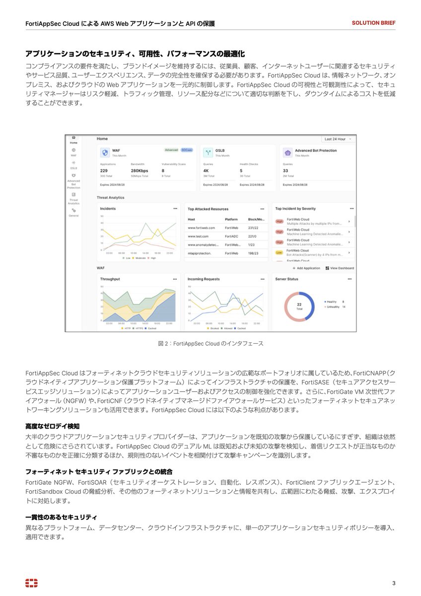 FortinetJapan's tweet photo. 78%の組織がマルチクラウド環境を利用する一方、60%がクラウドやアプリ保護のスキル不足に直面しています。

#AWS 環境において、WAF、API保護、ボット対策、DDoS対策を単一UIに統合・一元管理することは、#サイバーセキュリティ の運用負荷を下げる重要な鍵となります。

デュアルMLで未知の脅威も防ぐ「FortiAppSec Cloud」の具体的な仕組みを、こちらのガイドで解説しています。 https://t.co/TpP1Ocqj43
