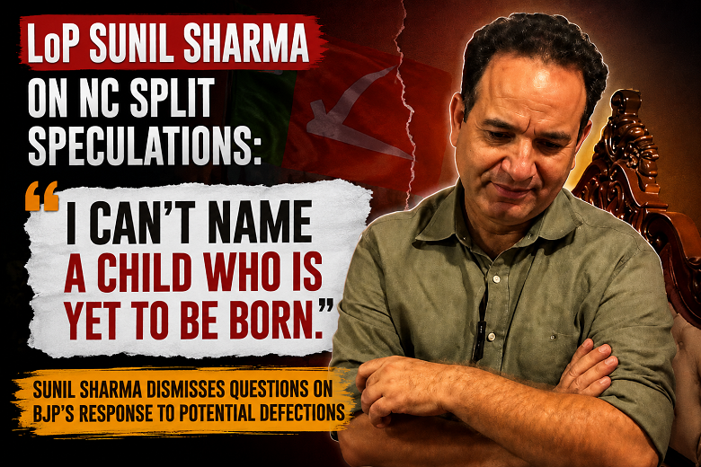 HiddenNews5's tweet photo. ‘Can’t Name a Child Yet to Be Born’: LoP Sunil Sharma on NC Split Speculation
https://t.co/o7rhjLB3K3
#JammuAndKashmir #JKPolitics #OmarAbdullah #SunilSharma #Parivarvaad @BJP4India https://t.co/zc6PUAjWsW