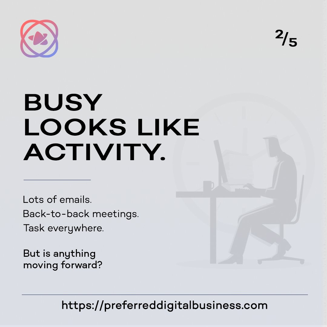 PDBSolutions_'s tweet photo. Busy work can fill a calendar.

Productive work moves a business forward.

The difference isn’t activity—it’s impact.

#RemoteWork #Hiring #BusinessOperations #DigitalTransformation #RemoteJobs https://t.co/RD4bCzhqIX