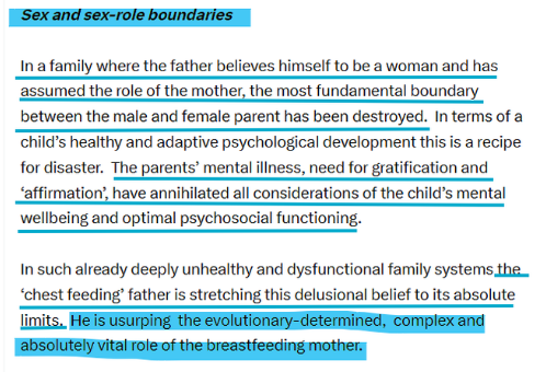 gingerhaderach's tweet photo. Women, mothers, are told not to eat tuna, drink alcohol. We go off our meds, a friend went off her epilepsy drugs to give her baby the chance to have clean breastmilk. We instinctively put our baby's needs ahead of our own. Men with breastfeeding fetishes on the other hand, happily use their babies as props for their fetish, feeding them revolting hormonally induced, chemical laced exudate from their hormonally mutated male breast tissue.