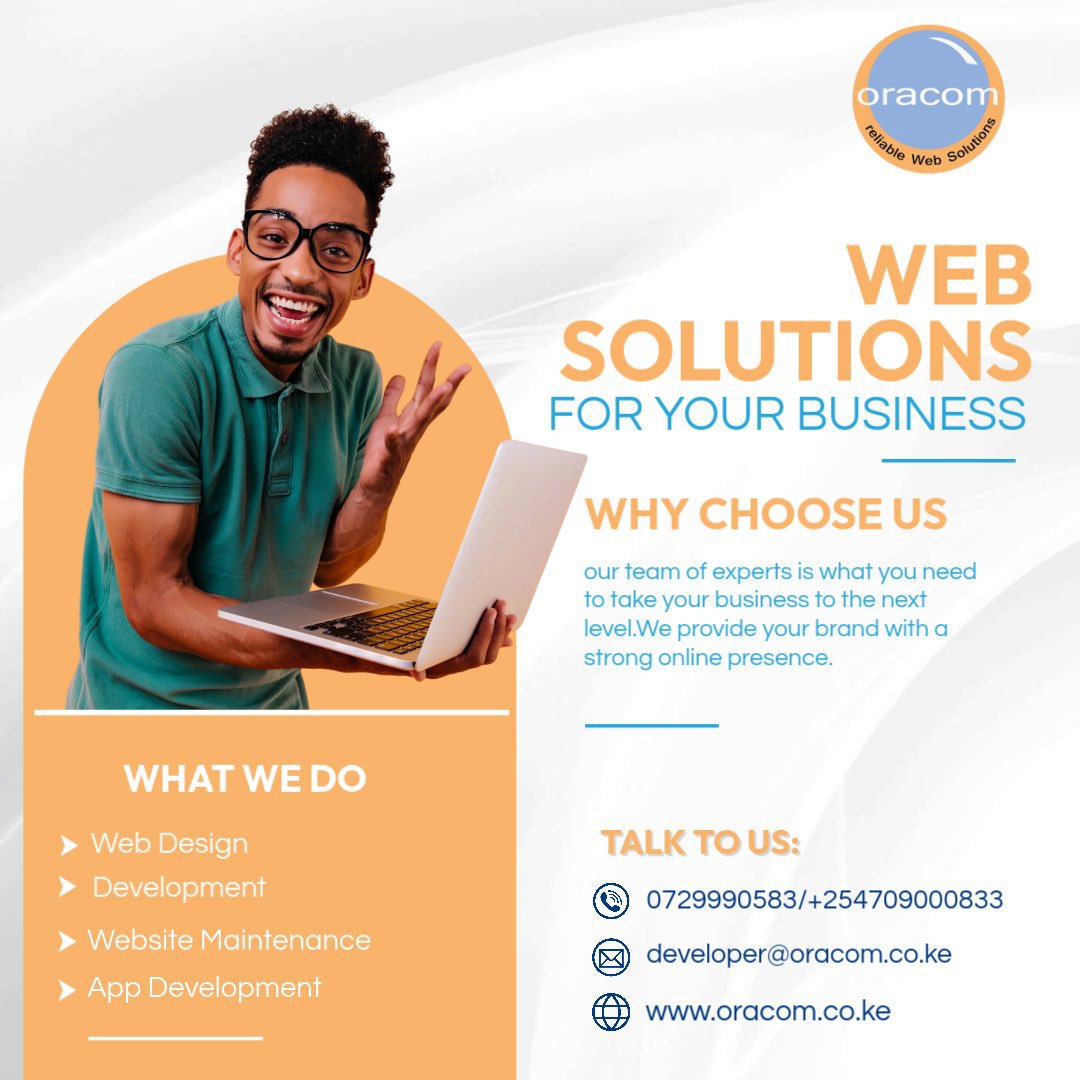 dev_muhoho's tweet photo. Your website isn’t an expense, it’s an investment. The right web design?
It takes experience and expertise to get it right. Don’t guess. Build smart. 

Get a quote 🌐https://t.co/a0Fk2jtyPD or contact 📞+254729990583
#EmbraceGenZ
#TheStandard
#GMoiPays
#GenZMemorial https://t.co/1Ei9YLNfsQ