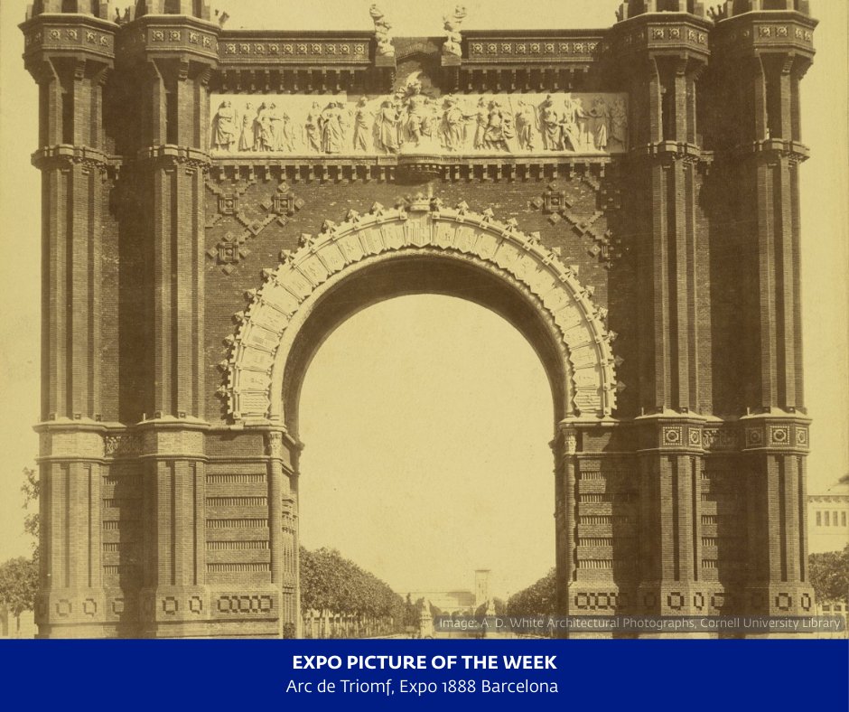 bieparis's tweet photo. 📷 EXPO PICTURE OF THE WEEK 📸

The Arc de Triomf, built as the main gateway to World Expo 1888 Barcelona, symbolised the city's welcoming spirit and drive towards modernity.

 #ExpoPictures https://t.co/wG0Iy52Wzo