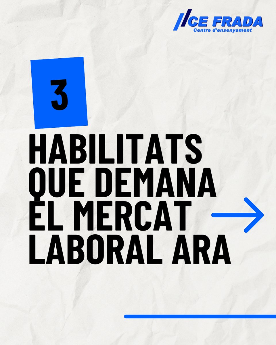 CEPFRADA's tweet photo. El mercat laboral canvia, però hi ha habilitats que sempre tindran demanda 💼 A CEP Frada tenim formació en aquestes àrees. Escriu-nos i t'orientem sobre els cursos disponibles!

🌐 https://t.co/khQm26JhIO #formació #certificatprofessionalitat #formaciosubvencionada #tarragona https://t.co/qpltBOkIF5