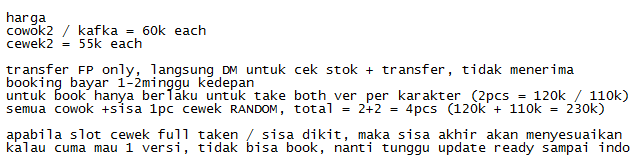kajen 💸💻 mention after dm, lebih aktif di fb tweet media