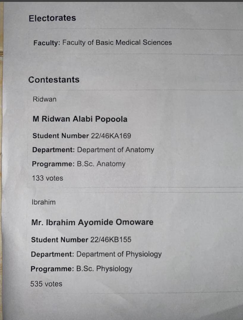 omoware_ayomide's tweet photo. Thank you for your trust and support.

This victory is ours. The work begins now.

— OMOWARE Ibrahim A.
President-Elect, BAMSSA UNILORIN https://t.co/iOfJrkFi60
