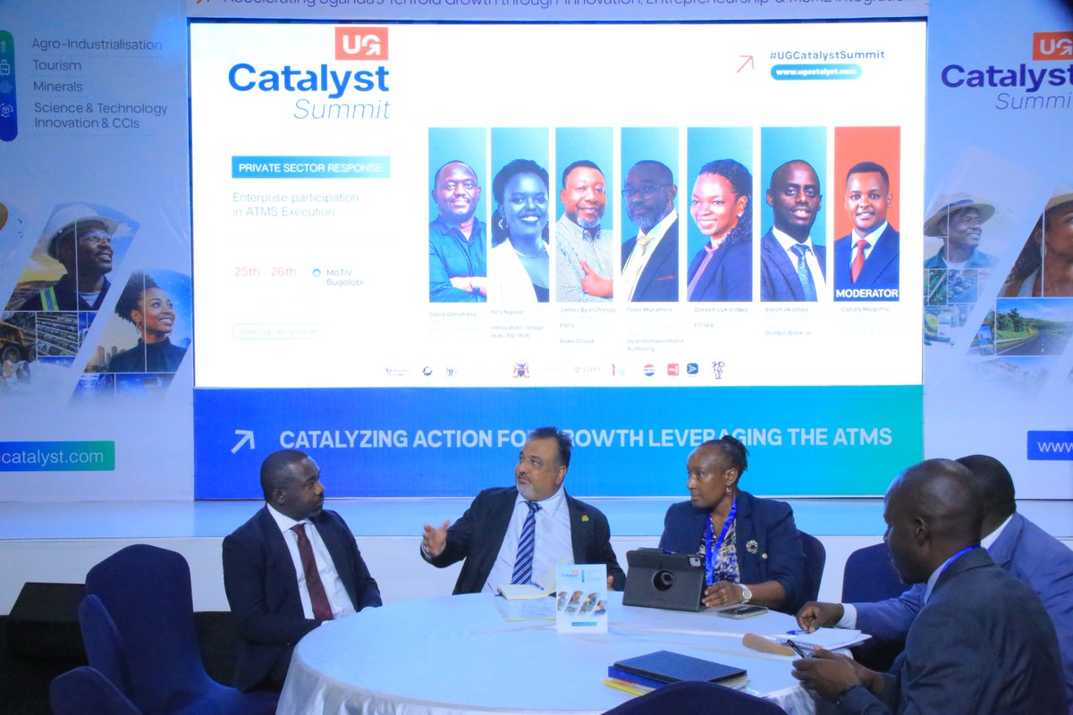 ElyonStrat's tweet photo. Hon. Sanjay Tanna, Minister for Trade, Industry and Cooperatives, has arrived to officiate the #UGCatalystSummit.

The conversations driving Uganda's enterprise and innovation agenda are now in full swing.
#CatalyzingActionForGrowth https://t.co/1Rzf4O86aW