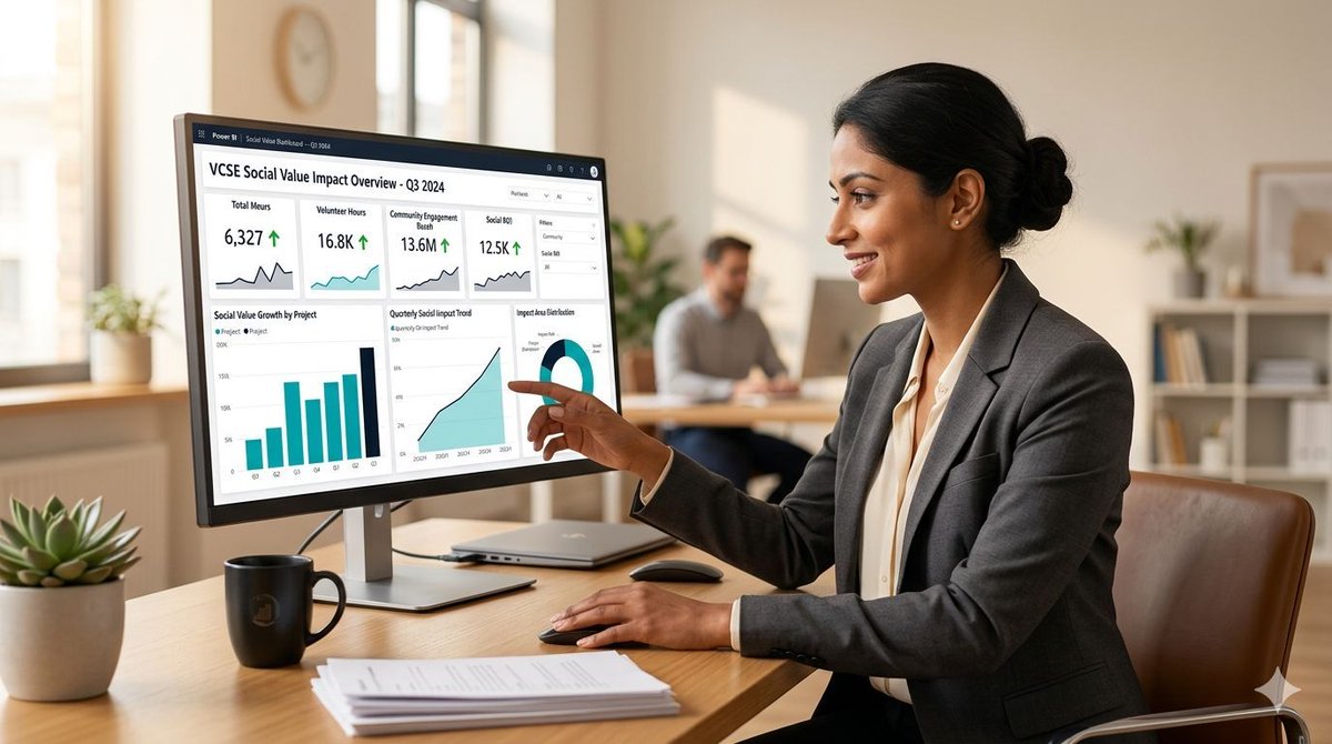quematics's tweet photo. Manual social value reporting is no longer viable under the Procurement Act. The volume of evidence required exceeds what manual processes can handle every quarter. How Quematics automates it:
Article 14: https://t.co/iFJWcJLDHX #SocialValue #ProcurementAct #VCSE #PowerBI https://t.co/b1u8AROJCJ