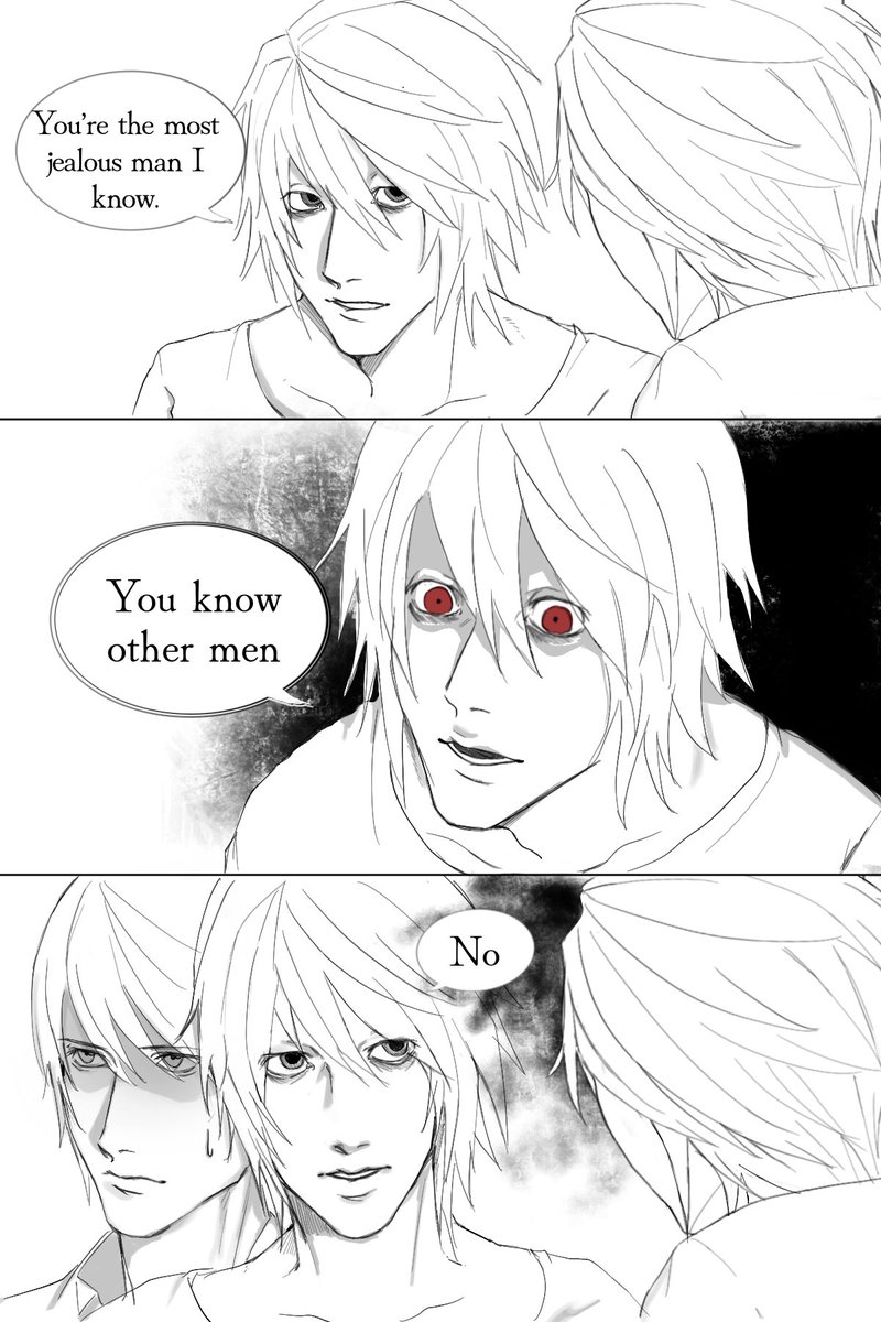 Nellwyo's tweet photo. Old trend but I feel like I have to draw them #beyondlaw #ไลท์แอล #月L https://t.co/fJ3jU6MkEI