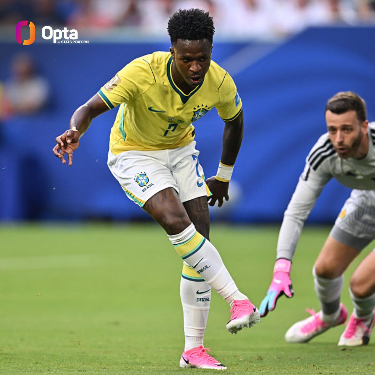 OptaJoe's tweet photo. 3.06 - Vinícius Júnior's xG against Scotland was the highest by a player in a FIFA World Cup match on record (since 1966).

8 shots (2 goals)
3.06 xG

Destruction. https://t.co/gzwfTfpkD7