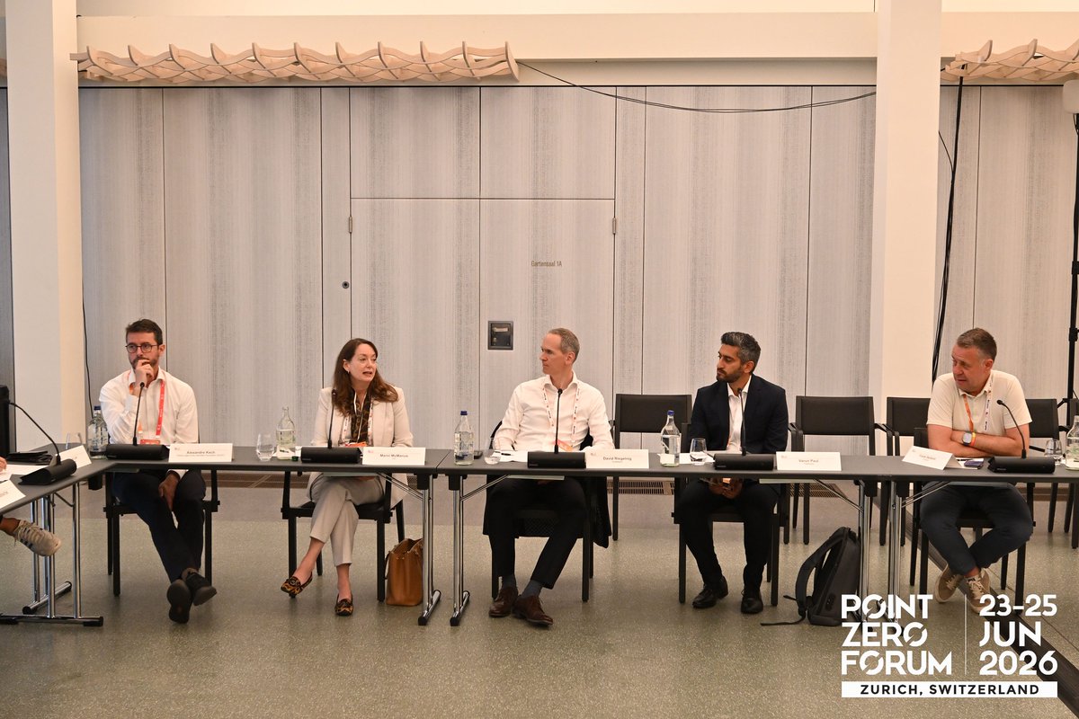 rulematch's tweet photo. “What should move on-chain and what should stay off-chain?”

That was one of the key questions posed at the @pointzeroforum Roundtable on Digital Capital Markets...

...where RULEMATCH CEO David Riegelnig join the conversation hosted by the @SNB_BNS's Thomas Moser.

Blockchain and digital assets are gaining momentum among the largest financial institutions in the world - including central banks.

But - the many choices around efficiency, speed and market integrity remain as relevant as ever for the capital markets of the future.