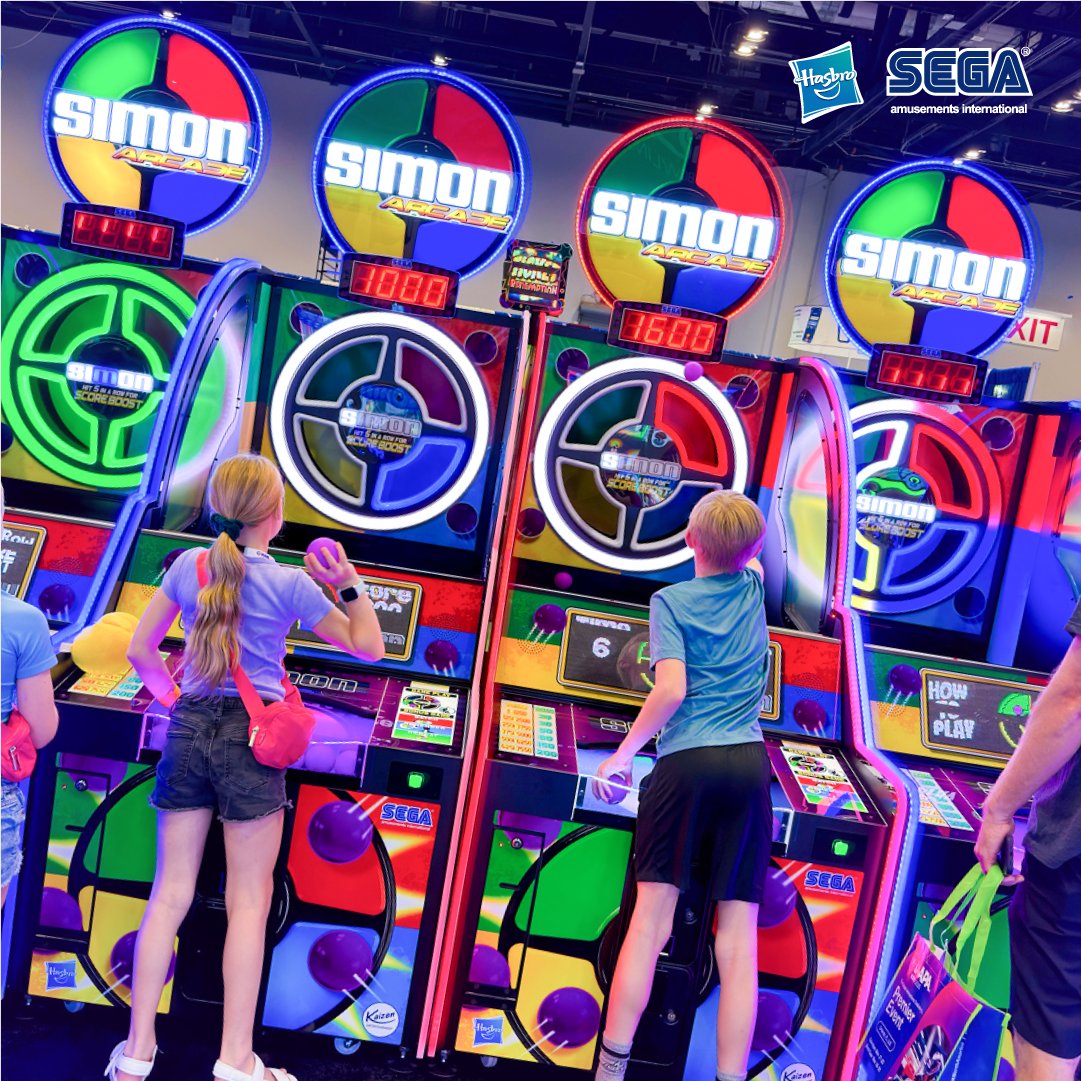 SegaAmusements's tweet photo. What happens when a childhood classic hits the arcade floor? ๐๐ง ๐ฃ Read about SIMON Arcade: https://t.co/Tym9iLx2BB
SIMON and Hasbro and all related trademarks and logos are trademarks of Hasbro, inc. ยฉ2025 Hasbro.
#ArcadeGames #FEC #Arcades #AmusementIndustry #Arcade https://t.co/aeqSTmvDTe