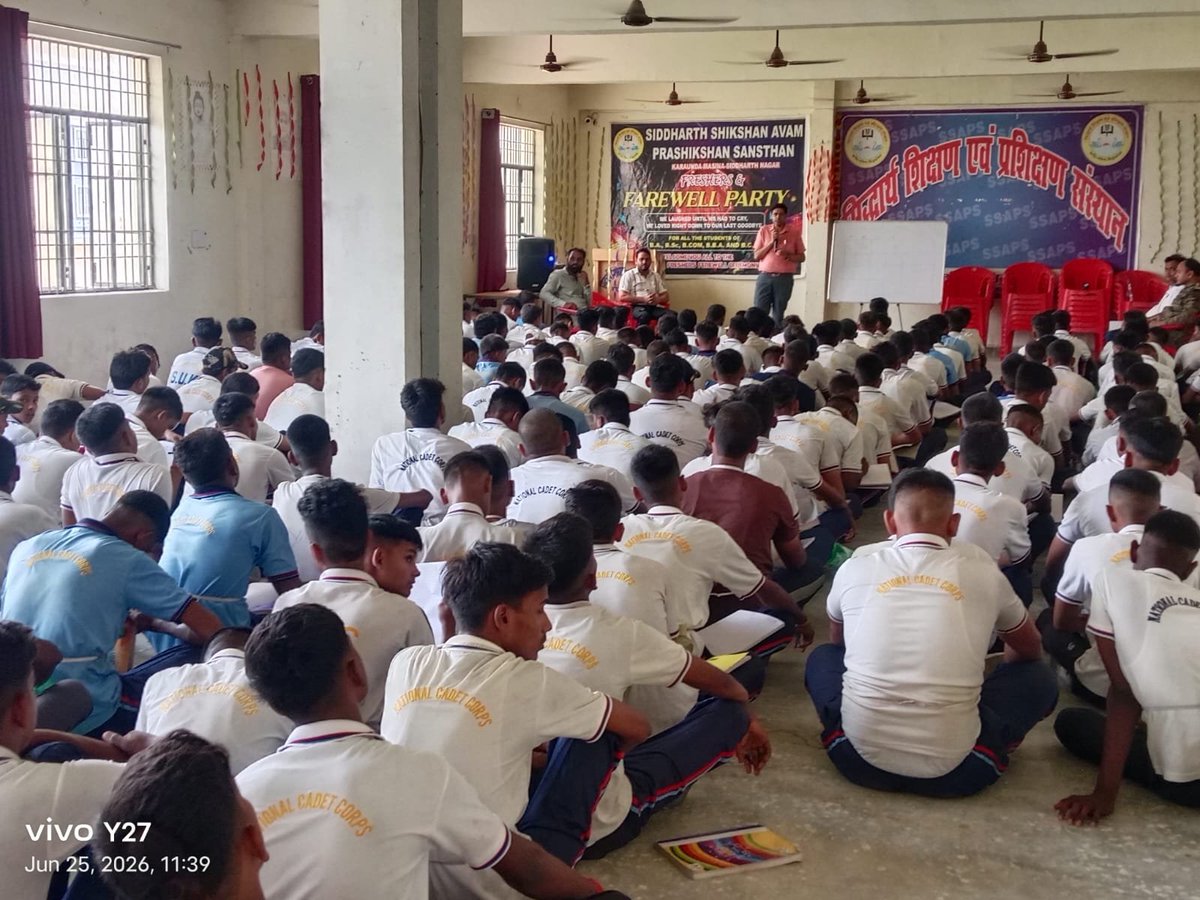 ntep_UP's tweet photo. सिद्धार्थनगर में #TBMuktBharat अभियान के तहत मसिना के सिद्धार्थ पब्लिक स्कूल में चल रहे 46 यूपी बीएन एनसीसी के प्रशिक्षण शिविर में उपस्थित लगभग 500 बच्चों को जानकारी दी गई टीबी मुक्त भारत ऐप को डाउनलोड कराया गया @AmitGhoshIAS @moansadhana @TBHDJ @TbDivision @nhm_up @khpt4change https://t.co/WJAV6Ig5xV