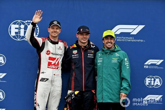 AudiSport27's tweet photo. 🚨 DID YOU KNOW?

In 2023 at the Canadian GP Hulkenberg put a haas which was the slowest car at the time on the front row (P2) in the wets.

He later recieved a penalty for not slowing under VSC after miscommunication with his engineer.

Underrated Driver 🐐🇩🇪

#F1 https://t.co/0Is7LcALKl