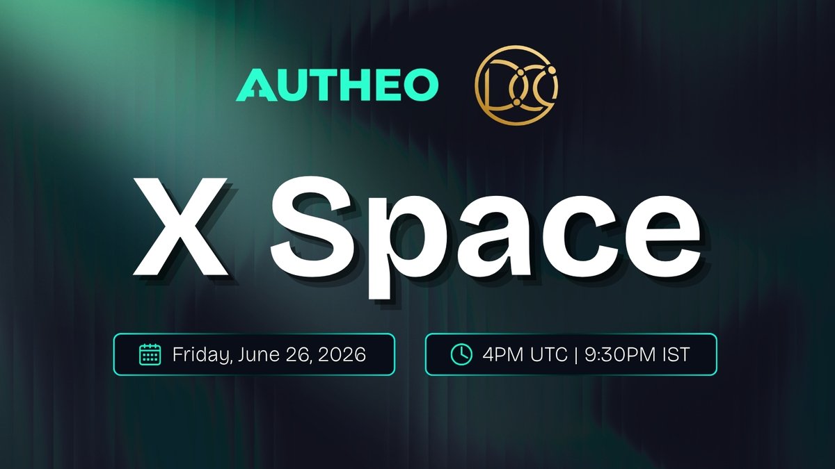 Autheo_Network's tweet photo. We're excited to join @MadhavBhola9's upcoming X Space.

We'll be discussing the current market and what we believe is the next major wave of crypto innovation.

Set a reminder. See you there 👇 https://t.co/A5973STh06