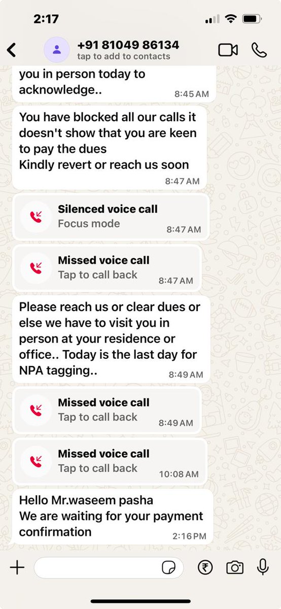 noharassment3's tweet photo. 📢Shocking Bheviour
@ICICIBank @RBI 
Agents no-8104986134, Harassing me and visit home regarding my loan and pressurise to paying emi are very threating for torcher  This is a serious breach of privacy and RBI guideline. Stop this harassment or escalate it to RBI, take action https://t.co/AJv2339J4T