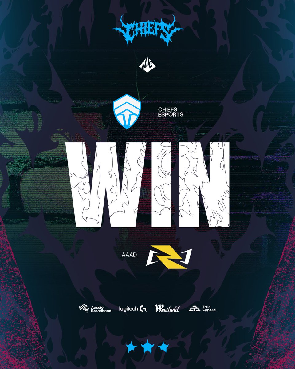 ChiefsESC's tweet photo. ✋ABSOLUTE CINEMA🤚
Triple clutching means we take the series 3-0! GG's to #AAAd.
#WeAreChiefs🛡️| #CFHWIN🛡️| @RivalsEsports https://t.co/404n8aK6MF