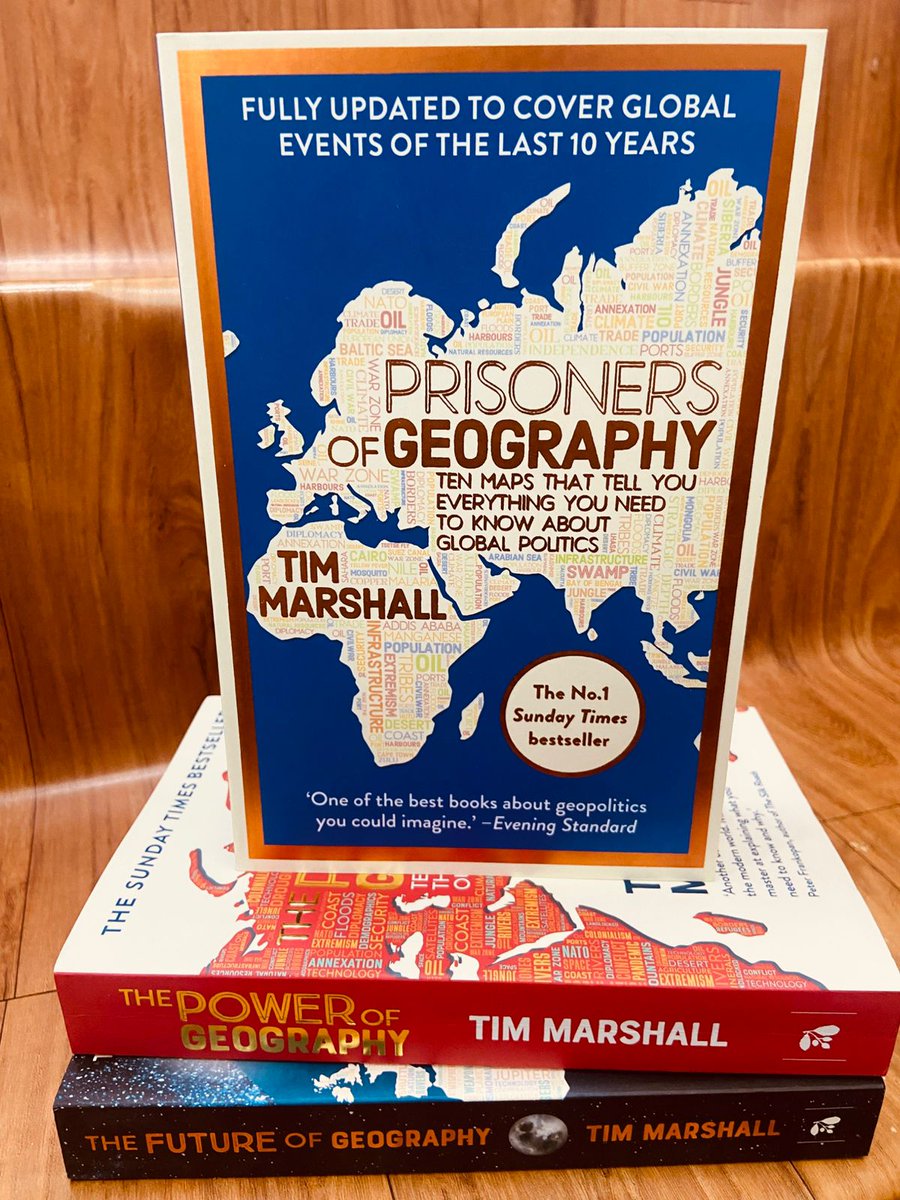 PadhegaIndia_'s tweet photo. #PIRecommends ⚛️
Presenting three much acclaimed and higly praised books by Tim Marshall: 
•  Prisoners of Geography
•  The Future of Geography
•  The Power of Geography
published by @SimonSchusterIN.
#BuyOriginal 💮 #BuyFromPI
Order 👉https://t.co/9EWaCX4CFM https://t.co/LdTCm5JNcU