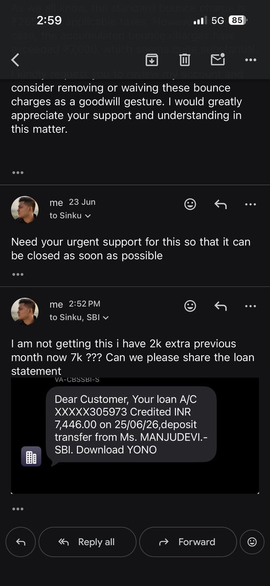 119Laxman's tweet photo. This is how @TheOfficialSBI work still waiting for the revert from your end but there have been continues followup but still no response from your end @RBI please look into this https://t.co/9FrMVkzA8c