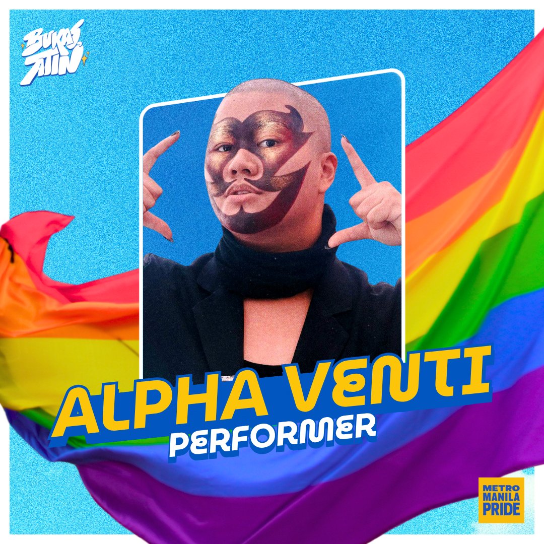 mmprideorg's tweet photo. Hello mga mahal! THE LINEUP IS FINALLY HERE! Check out our list of performers and hosts sa thread na ito!โจ๐ณ๏ธโ๐
Siksik, liglig, at nag-uumapaw ang lakas ng mga performers at hosts na makakasama natin ngayong taon.
#BukasAtin #MMPride #AtinIto https://t.co/xBLxybMGbC