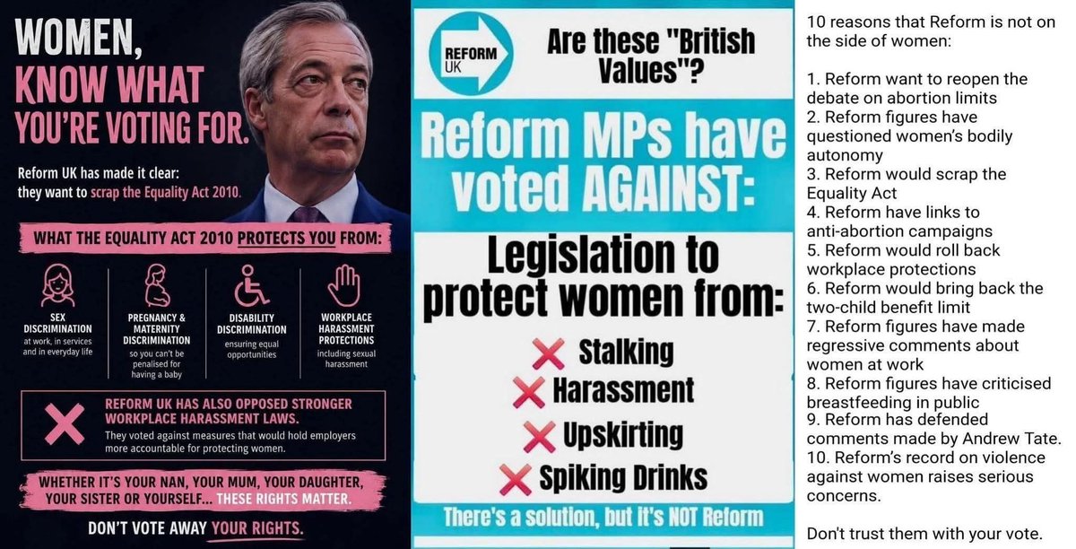 Neil_Flav's tweet photo. @LexiBeaChorlton @Nigel_Farage Imagine being a woman &amp; backing a political party, I mean business that don't care for women. https://t.co/xwVYN6sfH6