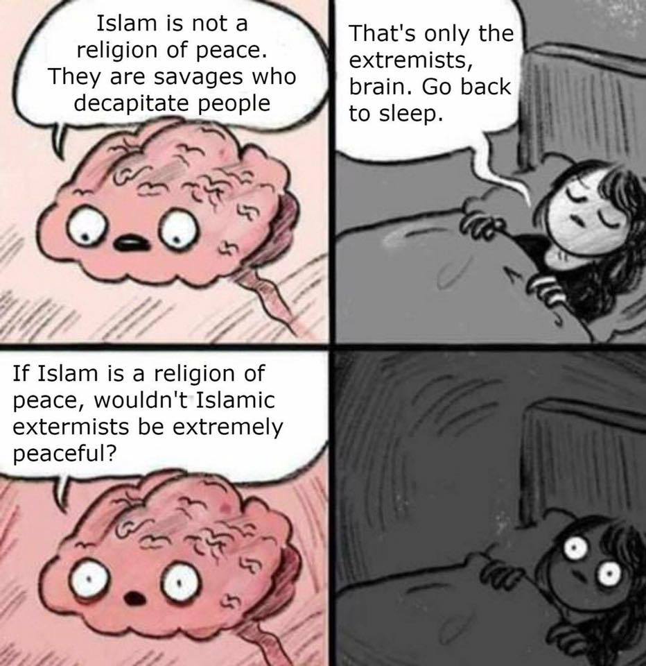 AmericaFirstWO's tweet photo. @Alligator00002 Right. It may not be all, but it's enough to condemn them all. https://t.co/8qmRcsgq6K