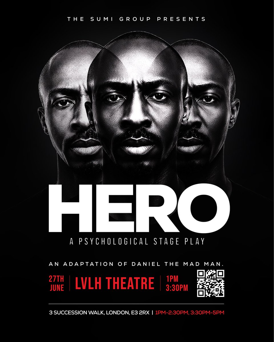 Oluomoofderby's tweet photo. A lot of Nigerians will see schizophrenia and just say “na werey” but there’s usually so much more behind it.

First stage adaptation of Daniel, the Madman by @officialthesumi. HERO explores schizophrenia, fatherhood and the conversations we don’t always have. https://t.co/LxF1YpAkqD