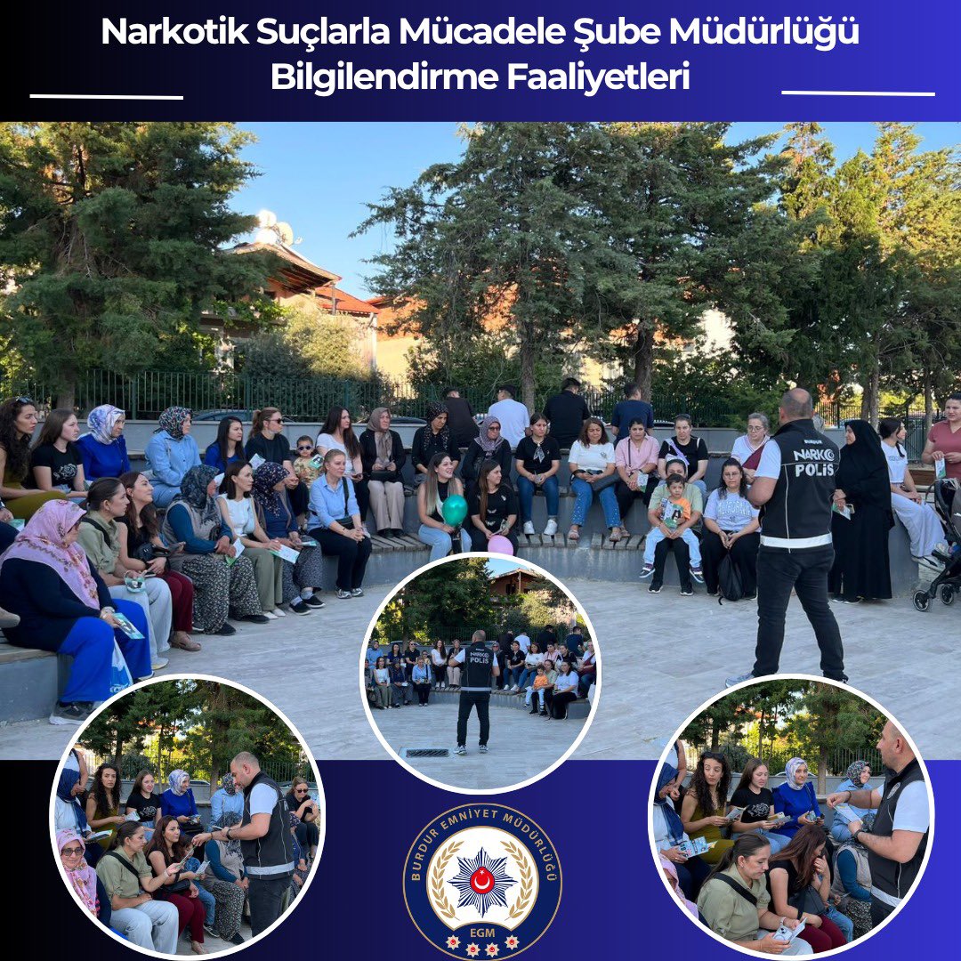 BurdurEmniyet's tweet photo. Narkotikle Mücadelede Bilgilendirme Çalışmaları 🚨
  
Narkotik Suçlarla Mücadele Şube Müdürlüğümüz tarafından; Narko Rehber, Narko Nokta ve En İyi Narkotik Polisi Anne eğitimleri kapsamında farkındalık faaliyetleri gerçekleştirildi.

#UYUMA uygulaması 
#NARVAS projesi hakkında bilgilendirmeler yapıldı.  

📱 Toplumun bilinçli desteğiyle uyuşturucu ile mücadelemiz aralıksız ve kararlılıkla devam ediyor 🇹🇷

@Burdurvalilik 
@NSB_EGM_NARKO 
@AhmetKurt__27