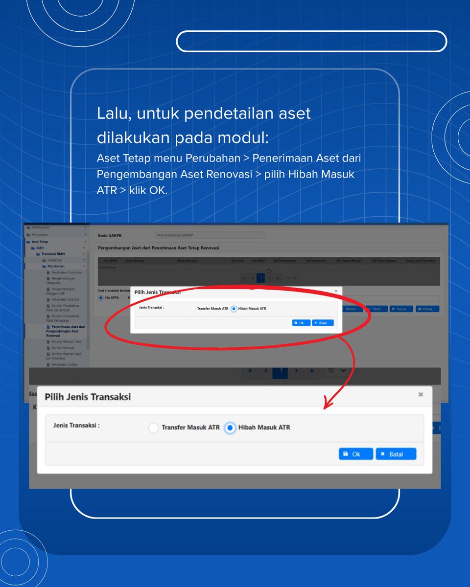 haiDJPb's tweet photo. Pastikan memilih kode barang yang tepat, yaitu nama barang dengan deskripsi "Dalam Renovasi", agar pencatatan BMN sesuai ketentuan.

🔎 Cek penjelasan lengkap dan alur pencatatannya pada konten ini, ya, TemanHAI! https://t.co/aUUjNk7ezQ