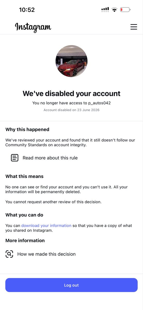 ToheebKazeem2's tweet photo. Hello Instagram Team,
I believe my account was suspended by mistake for allegedly not following Community Guidelines. I respect Instagram's policies and always try to follow them.If any action from my account was misunderstood or flagged incorrectly please help  @instagram @Meta https://t.co/MBwiyPlZYR