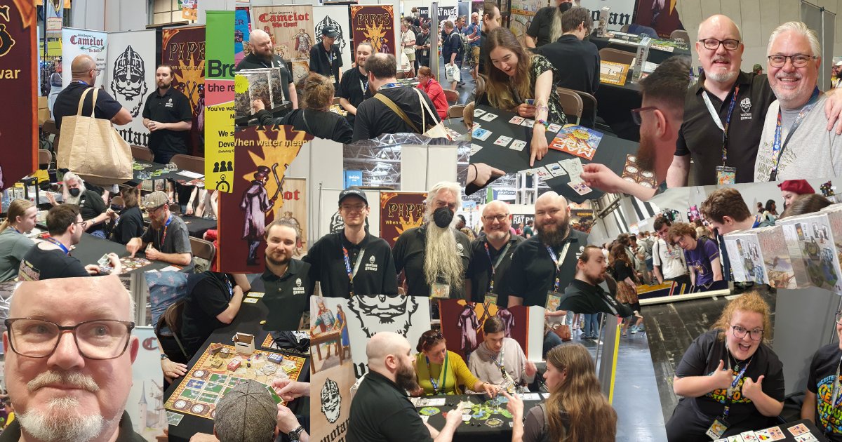 WotanGames's tweet photo. @ukgamesexpo 2026 was for us the biggest event we have exhibited at. This year was crazy busy, and a lot of fun was had by all.

It is in the realm of past memories, but it is a good one.

#Pipes #IndieGames #Cardgames #Boardgames #Vikings https://t.co/SlaD5Dkisv